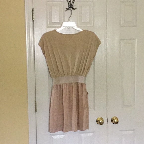 Gold Sparkly Verty Dress - Picture 3 of 3